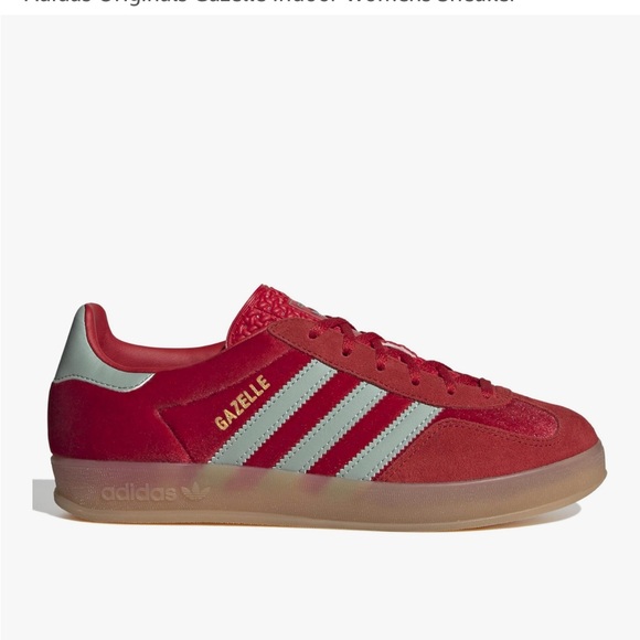 Adidas Gazelle Red with Mint Accents - Picture 5 of 11